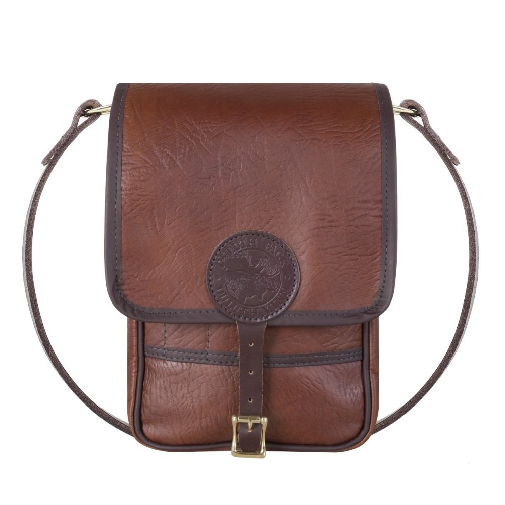 Duluth Pack 6 Liter Capacity Brown Trim Bison Leather Haversack - Ascmtools