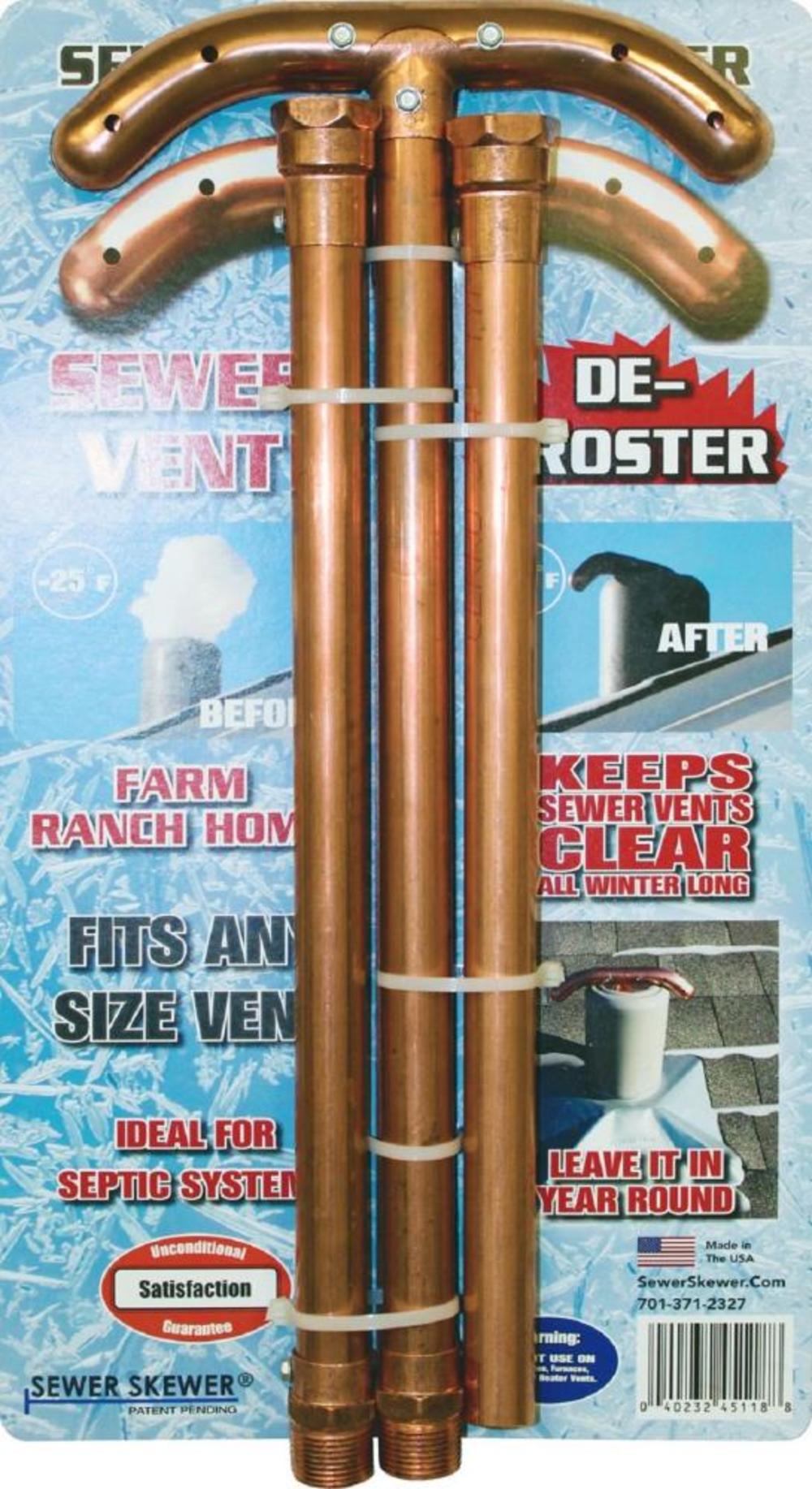 Sewer Skewer Sewer Vent Defroster XL - Ascmtools