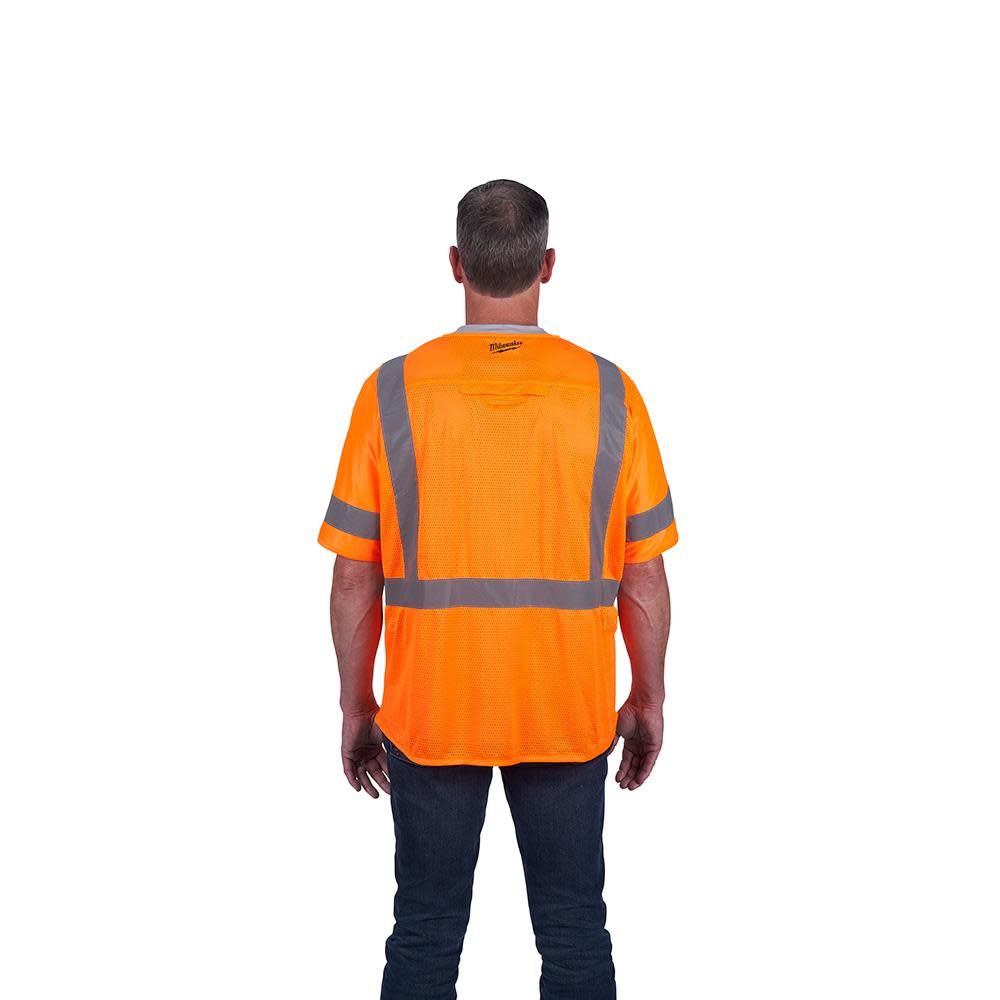 Milwaukee Class 3 High Visibility Orange Safety Vest – 4XL/5XL - Ascmtools