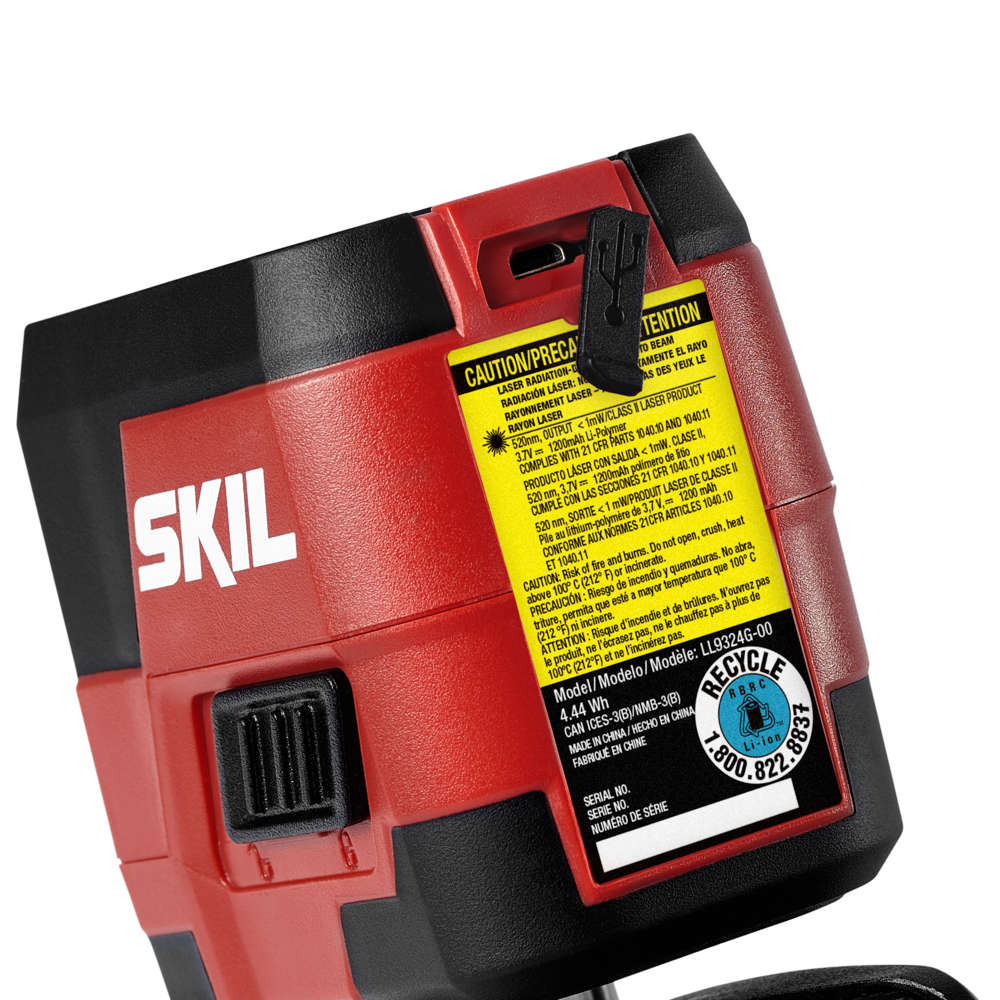 SKIL Green Cross Laser Level Self Leveling with Clamp - Ascmtools