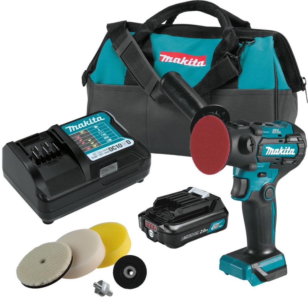 Makita CXT 12V Max 3″ Polisher 2″ Sander Lithium Ion Brushless Kit - Ascmtools