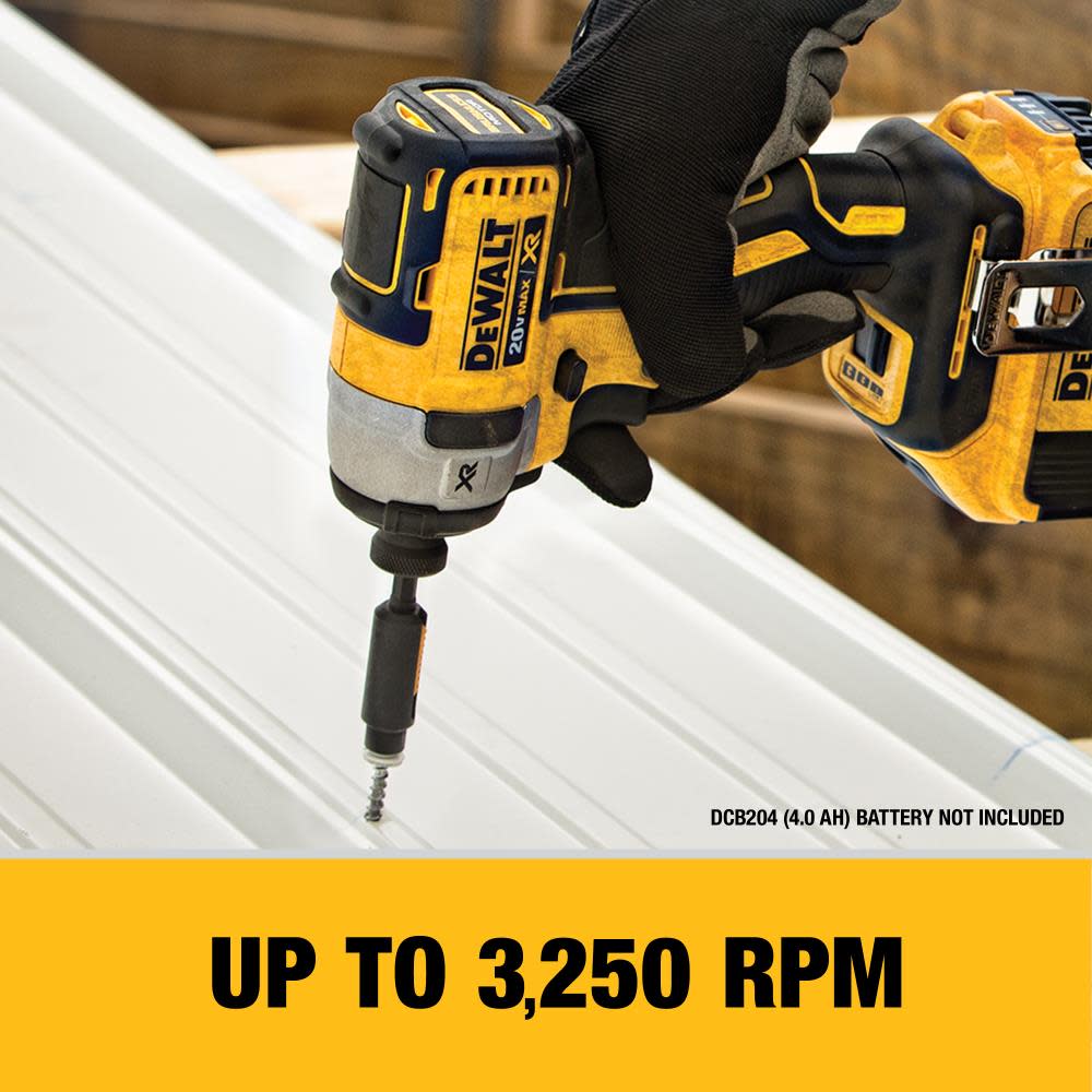 DEWALT 20 V MAX XR Brushless 1/4 In. 3-Speed Impact Driver - Ascmtools