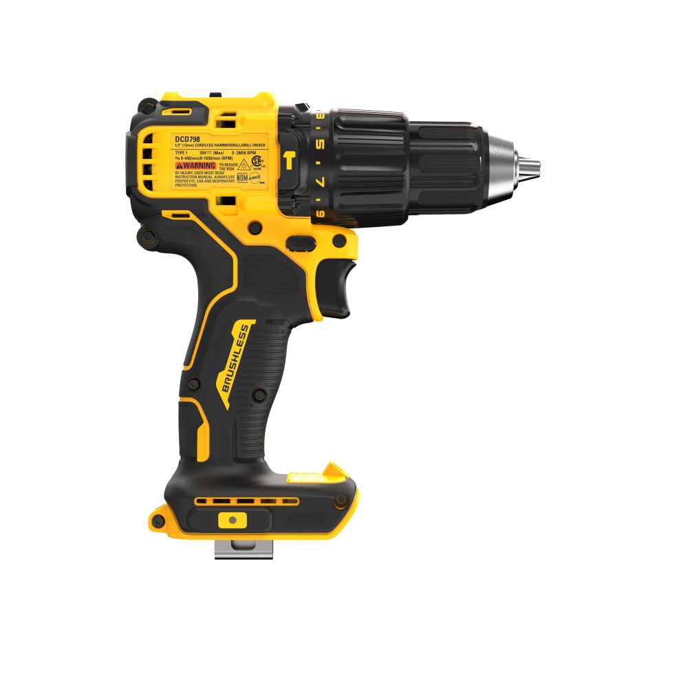 DEWALT 20V MAX 1/2″ Hammer Drill Cordless Bare Tool - Ascmtools