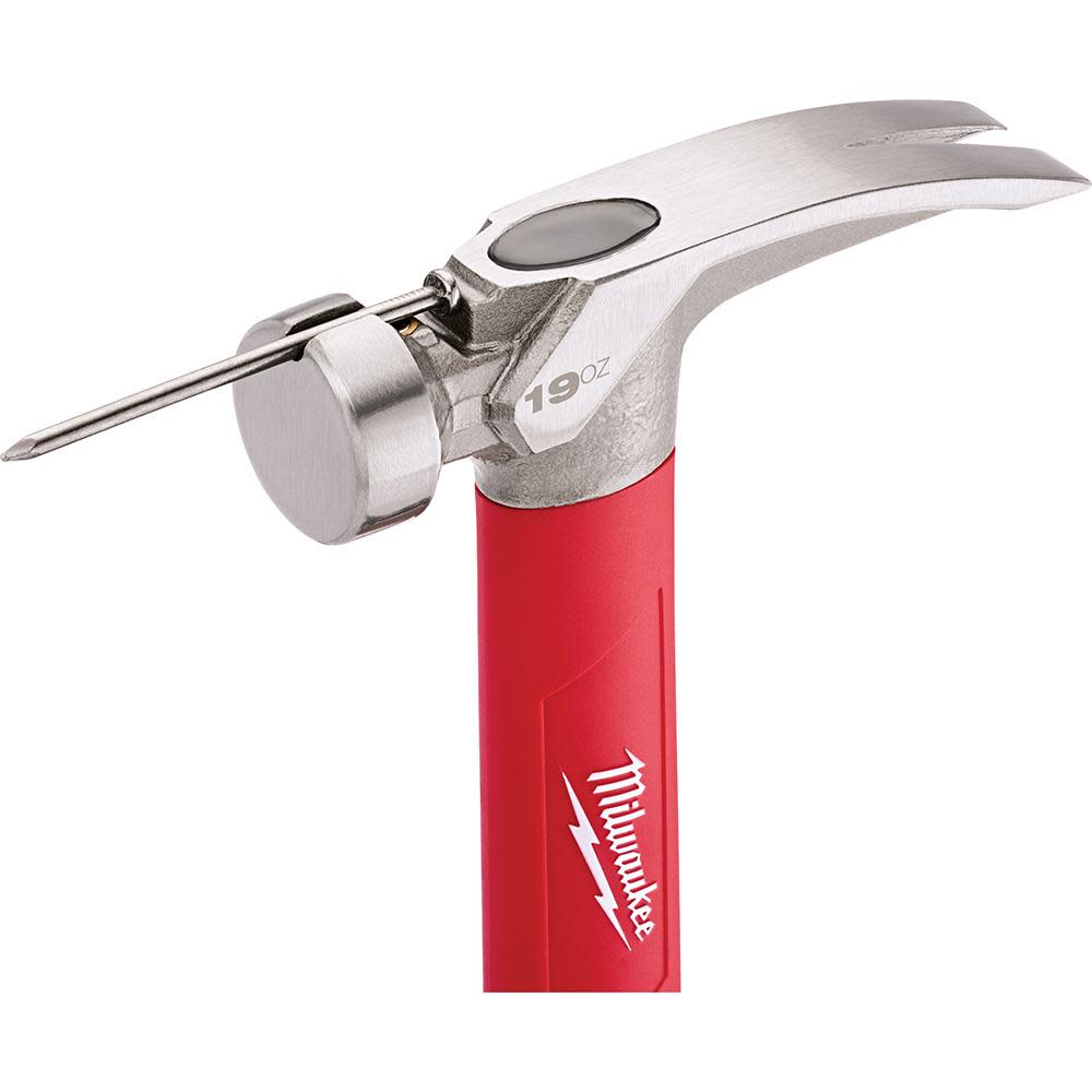 Milwaukee 19 oz Smooth Face Poly/Fiberglass Handle Hammer - Ascmtools