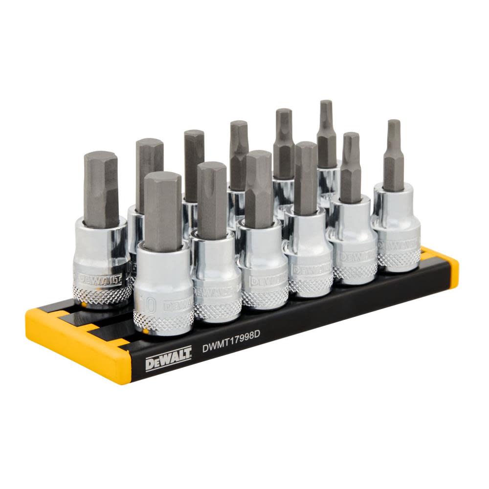 DEWALT MM HEX Socket Set 3/8″ DRIVE 12pc - Ascmtools