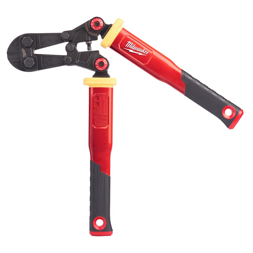 Milwaukee 18 in. Fiberglass Bolt Cutter with PIVOTMOVE Rotating Handles - Ascmtools