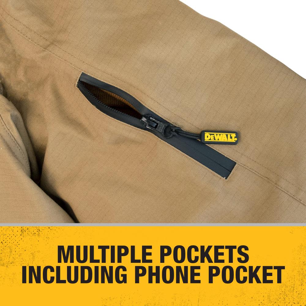 DEWALT Mens Rip Stop Canvas Heated Kit Jacket Large - Ascmtools