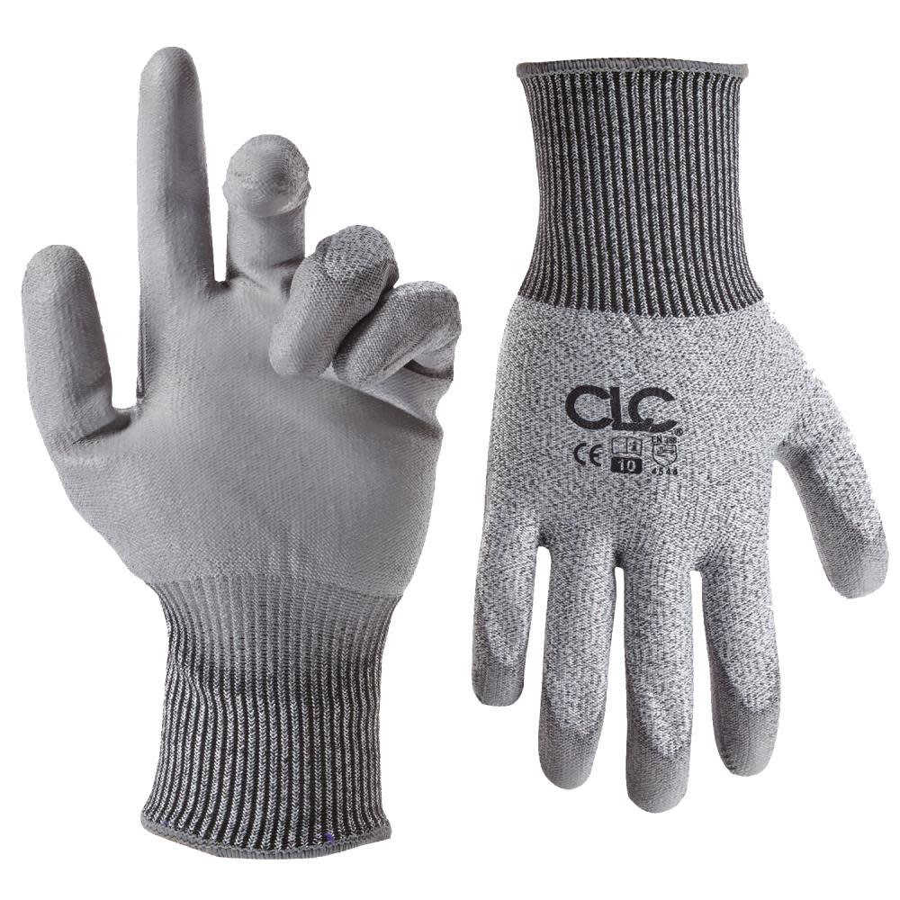 CLC Cut Resistant Polyurethane Dip Glove Large - Ascmtools
