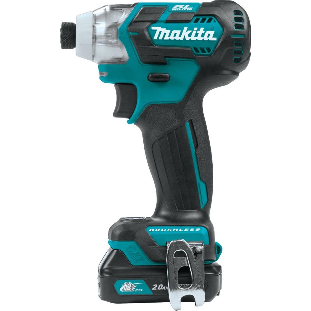 Makita 12 Volt Max CXT Lithium-Ion Brushless Cordless Impact Driver Kit 2.0 Ah - Ascmtools