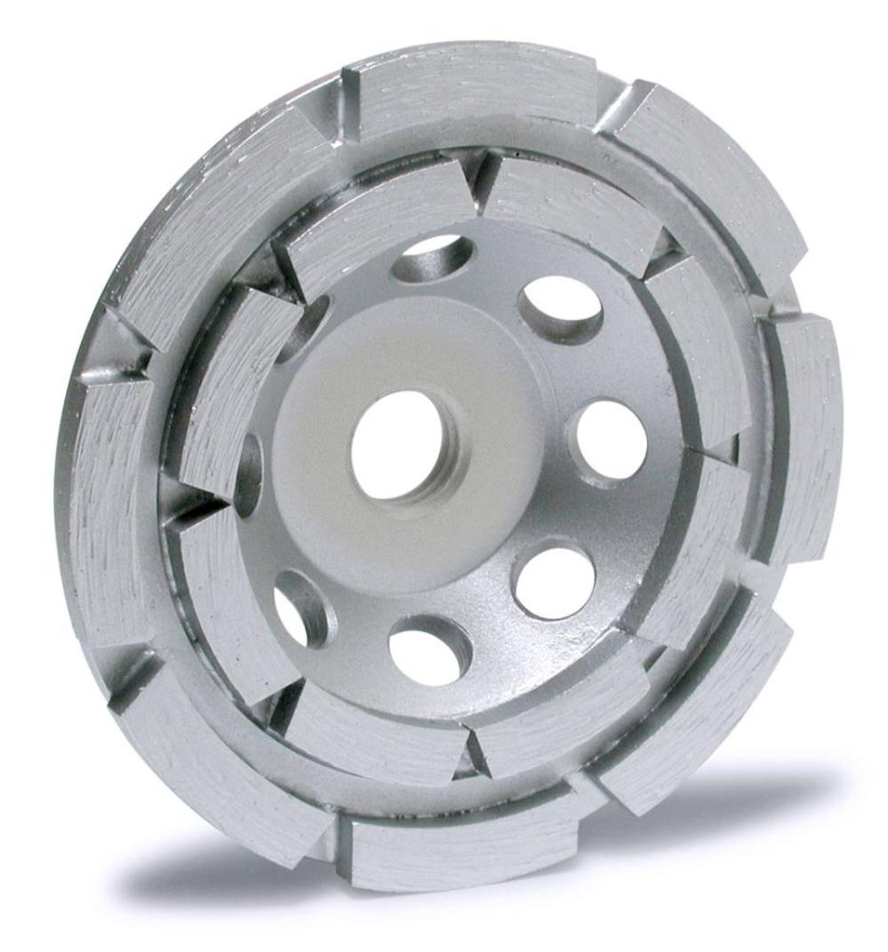 M K Diamond MK-304SG-2 4In Premium Grade Double Row Diamond Cup Wheel - Ascmtools