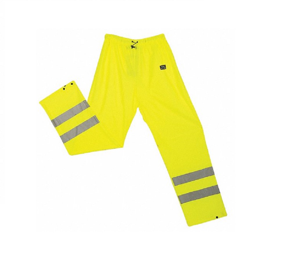 Helly Hansen Men’s Yellow Polyester Hi-Vis 2-XL Narvik Rain Pants - Ascmtools