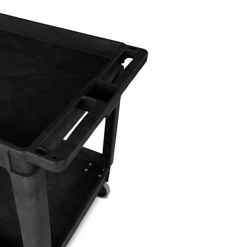 Toter Material Handling Utility Cart with Lipped Top and Straight Handle - Ascmtools