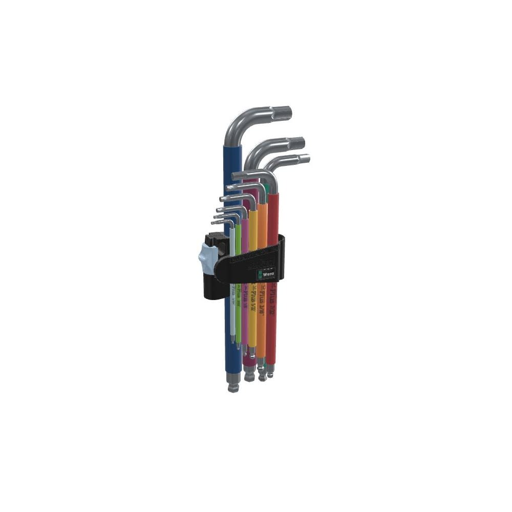 Wera Tools 3950/9 Hex-Plus Multicolor Imperial L-Key - Ascmtools