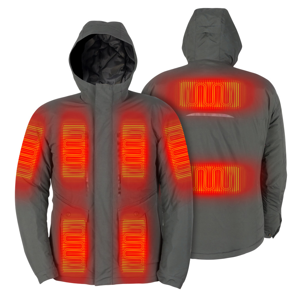 Mobile Warming Pinnacle Parka Heated Jacket Men’s 12 Volt Thyme XL - Ascmtools