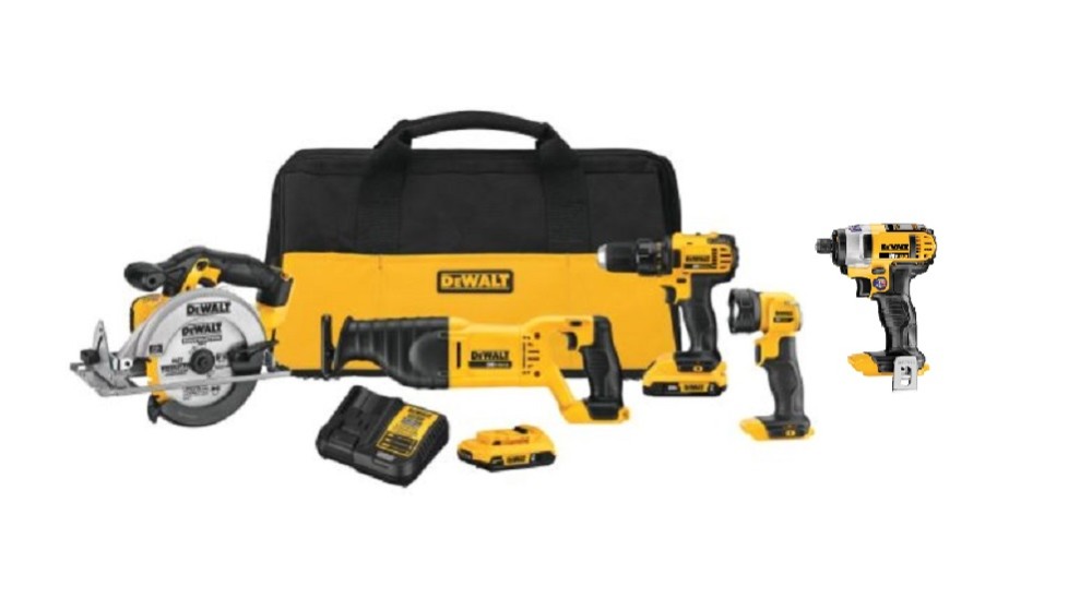 DEWALT 20V MAX* 5-Tool Combo Kit - Ascmtools