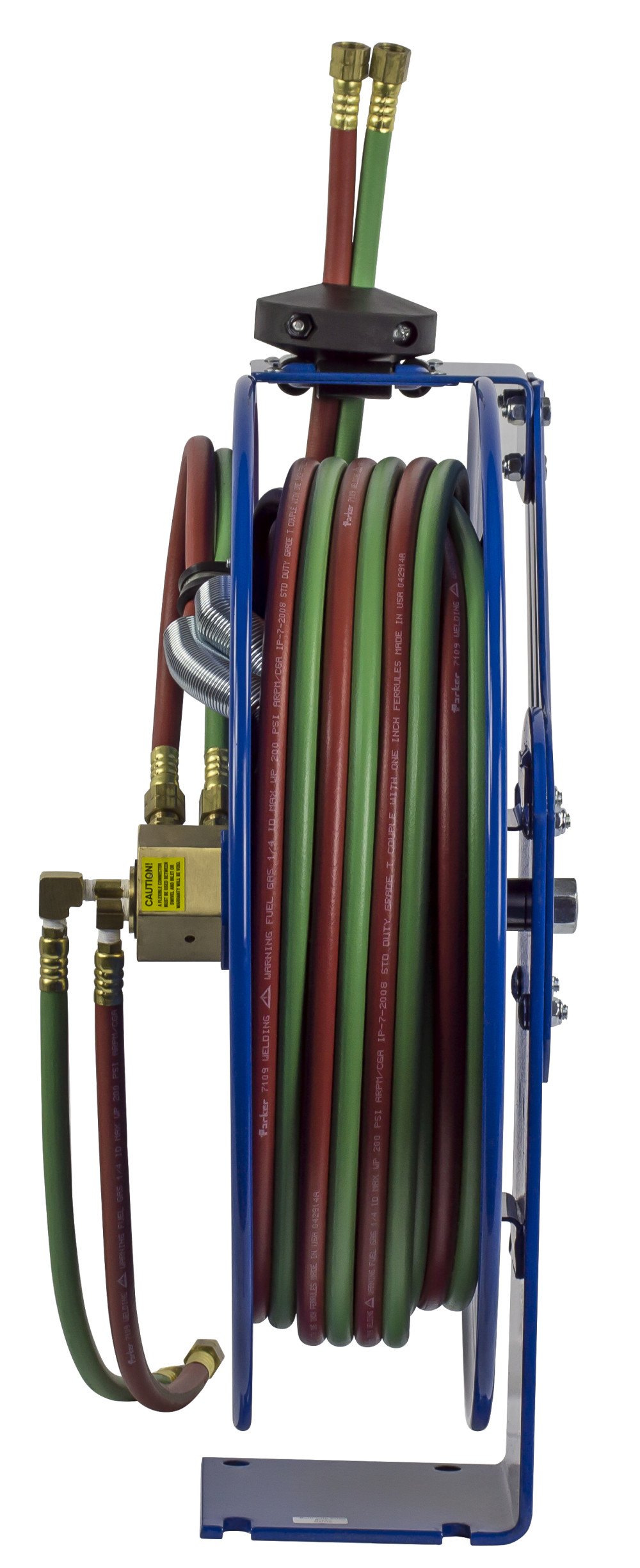 Coxreels Hose Reel Dual Hose Spring Rewind with T Grade Hose 1/4″ ID 50′ 200 PSI - Ascmtools
