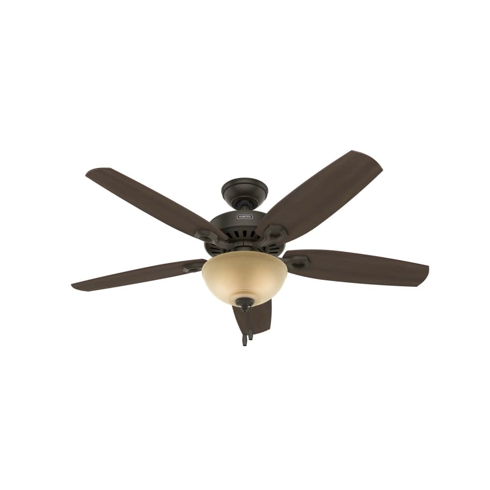 Hunter Fan Builder Deluxe Ceiling Fan 52″ Bronze Brazilian Cherry - Ascmtools