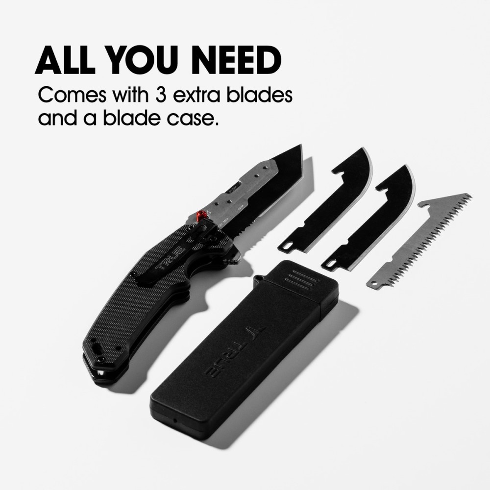 Nebo True Swift Edge 3.5″ Fast Flip Knife with Replaceable Blade - Ascmtools