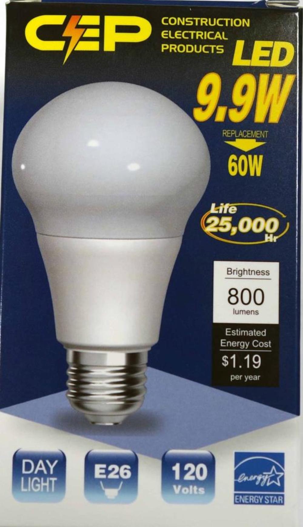 Construction Electrical Products 10W 800 Lumen E26 Impact Resistant Bulb - Ascmtools