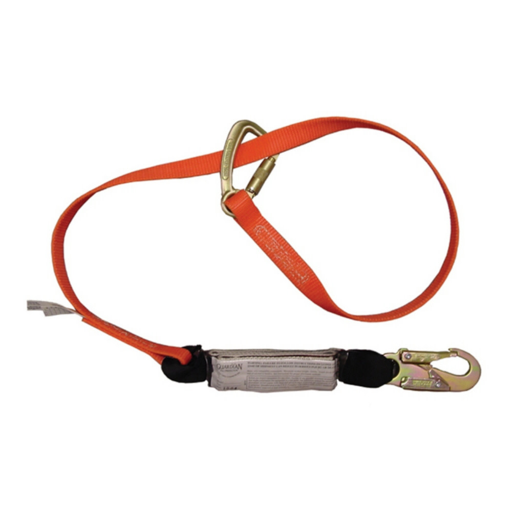 Guardian Fall Protection 6 Ft. Single Leg Double Lock Wrap Lanyard - Ascmtools