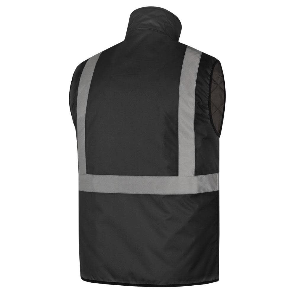 Pioneer 5419U Hi Vis Heated Safety Vest Black 4X Large - Ascmtools
