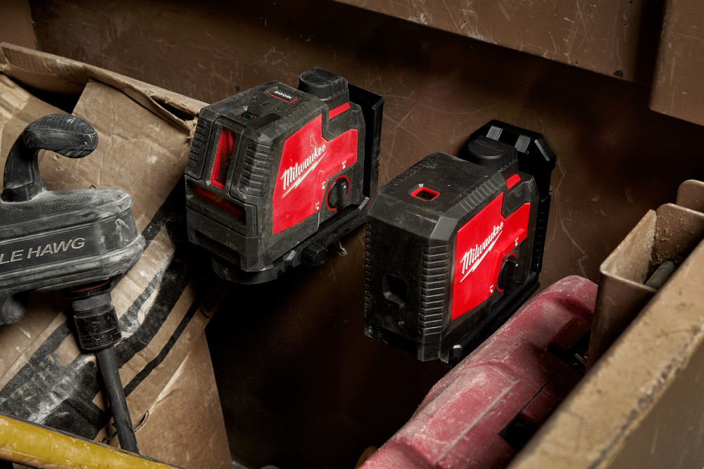 Milwaukee Green Beam Laser Cross Line Plumb Point USB Rechargeable - Ascmtools