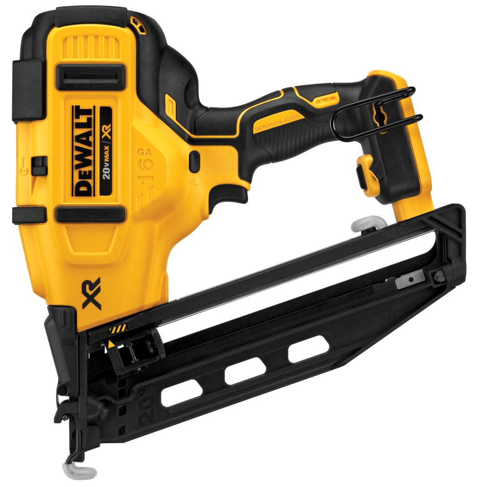 DEWALT 20 V MAX* 16 Gauge Angled Cordless Finish Nailer (Tool Only) - Ascmtools