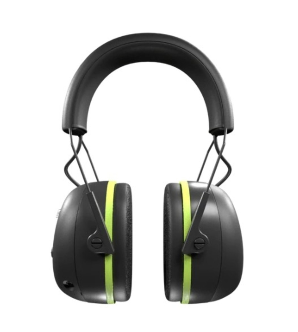 ISOtunes AIR DEFENDER Earmuff Bluetooth Black/Safety Green - Ascmtools