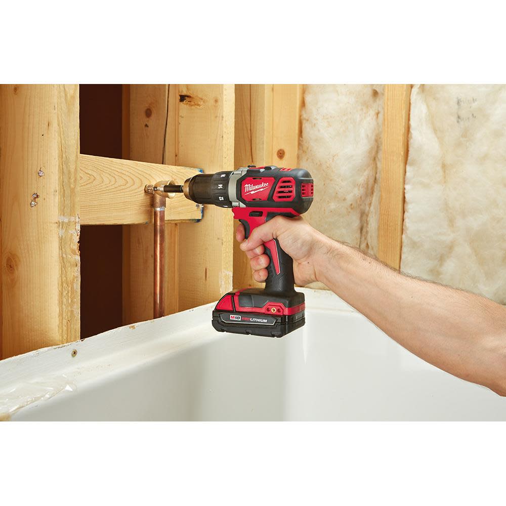Milwaukee M18 Compact 1/2 In. Drill Driver Kit with Compact Batteries - Ascmtools
