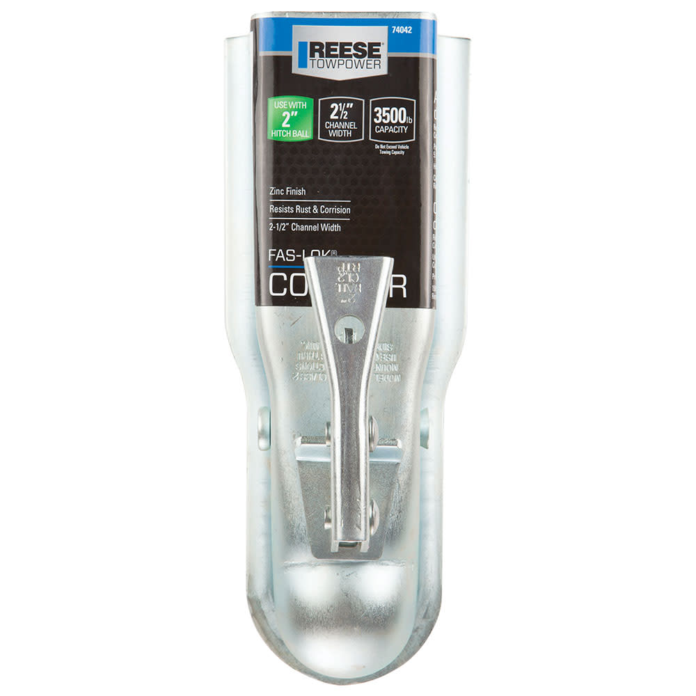 Reese 2″ 3500 lbs Zinc Steel Trailer Straight Coupler - Ascmtools