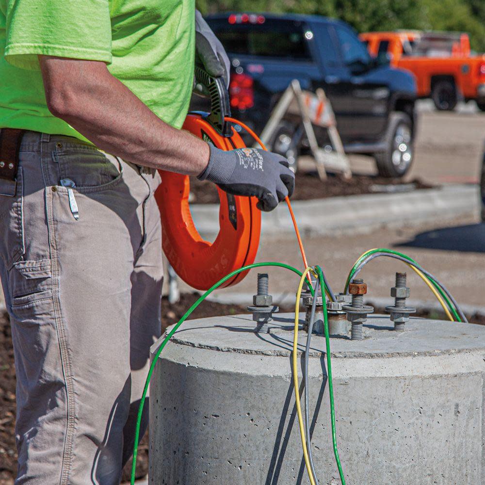 Klein Tools 50′ Fiberglass Fish Tape w/ Leader - Ascmtools