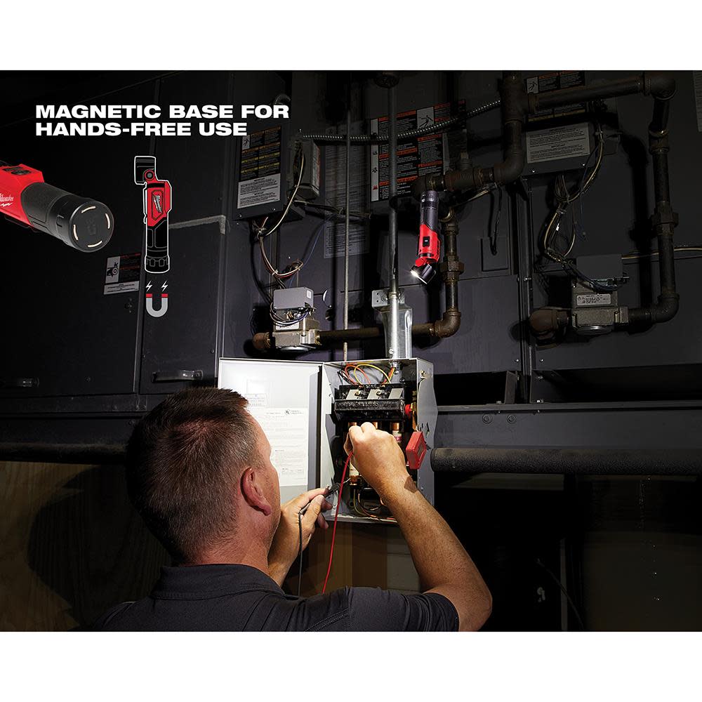 Milwaukee USB Rechargeable Pivoting LED Flashlight - Ascmtools