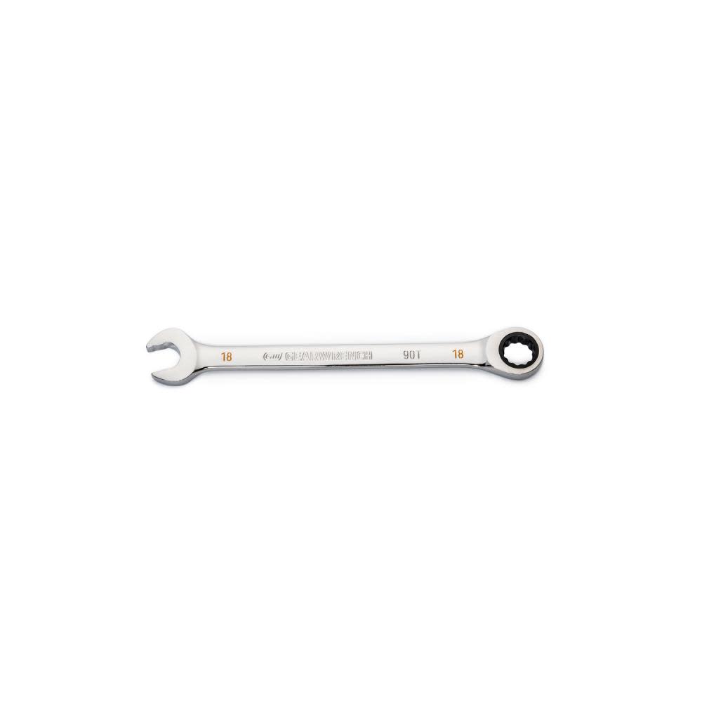 GEARWRENCH 18mm 90T 12 Point Ratcheting Combination Wrench - Ascmtools