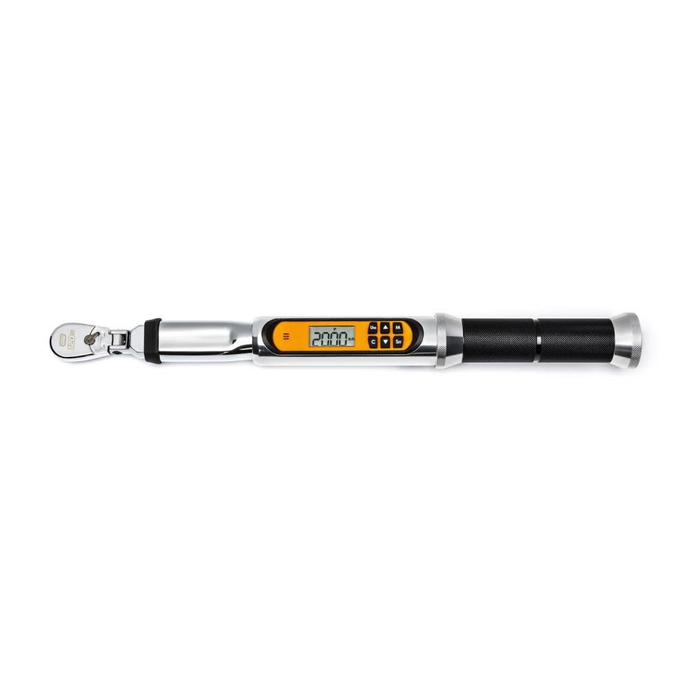 GEARWRENCH 1/4″ Drive 120XP Flex Head Electronic Torque Wrench with Angle - Ascmtools