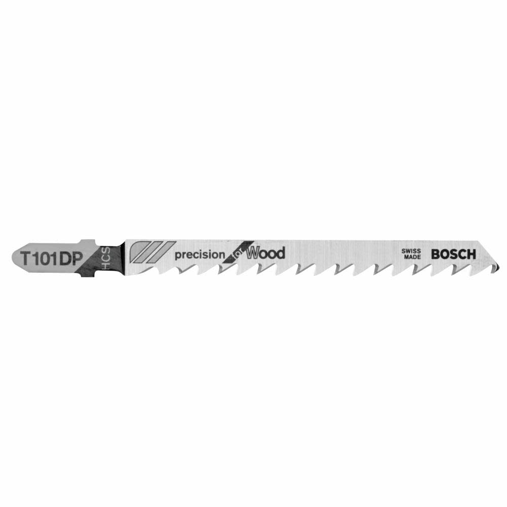Bosch 5 pc. 4 In. 6 TPI Precision for Wood T-Shank Jig Saw Blades - Ascmtools