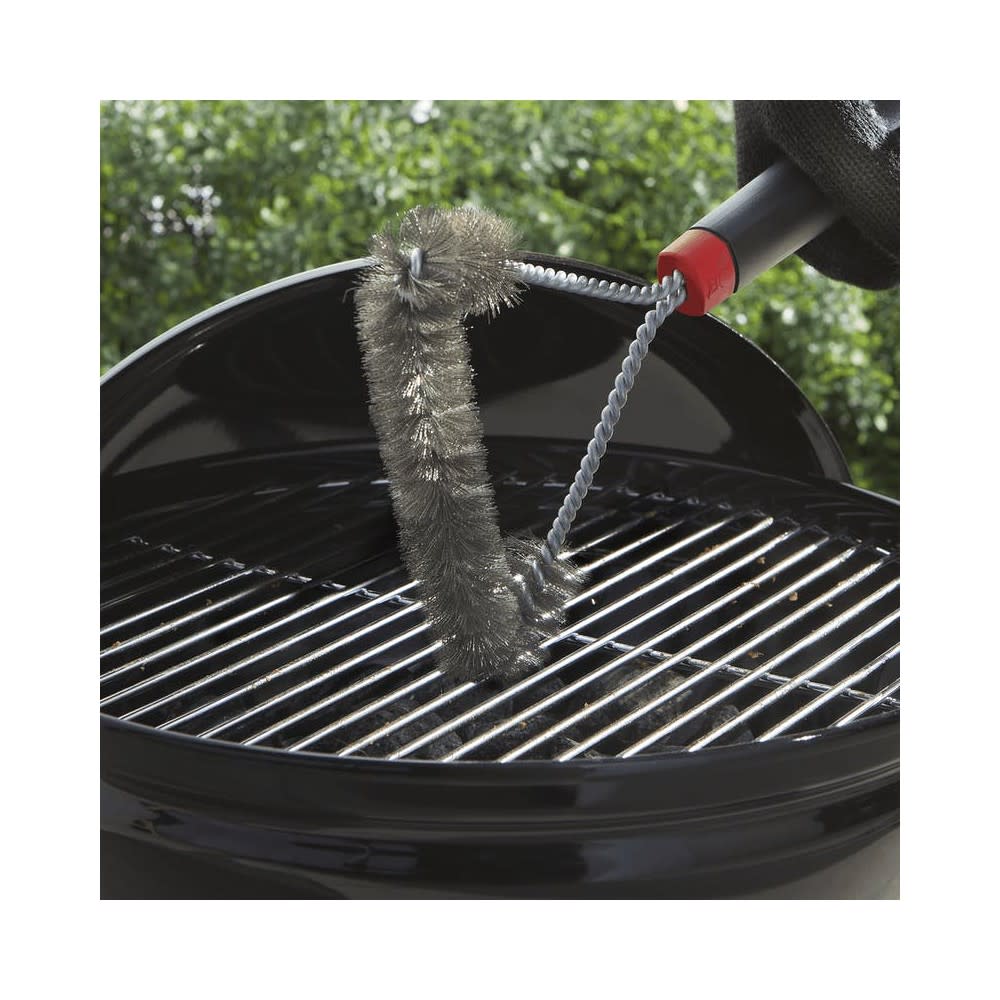 Weber 12″ Three-Sided Bristle Grill Brush - Ascmtools