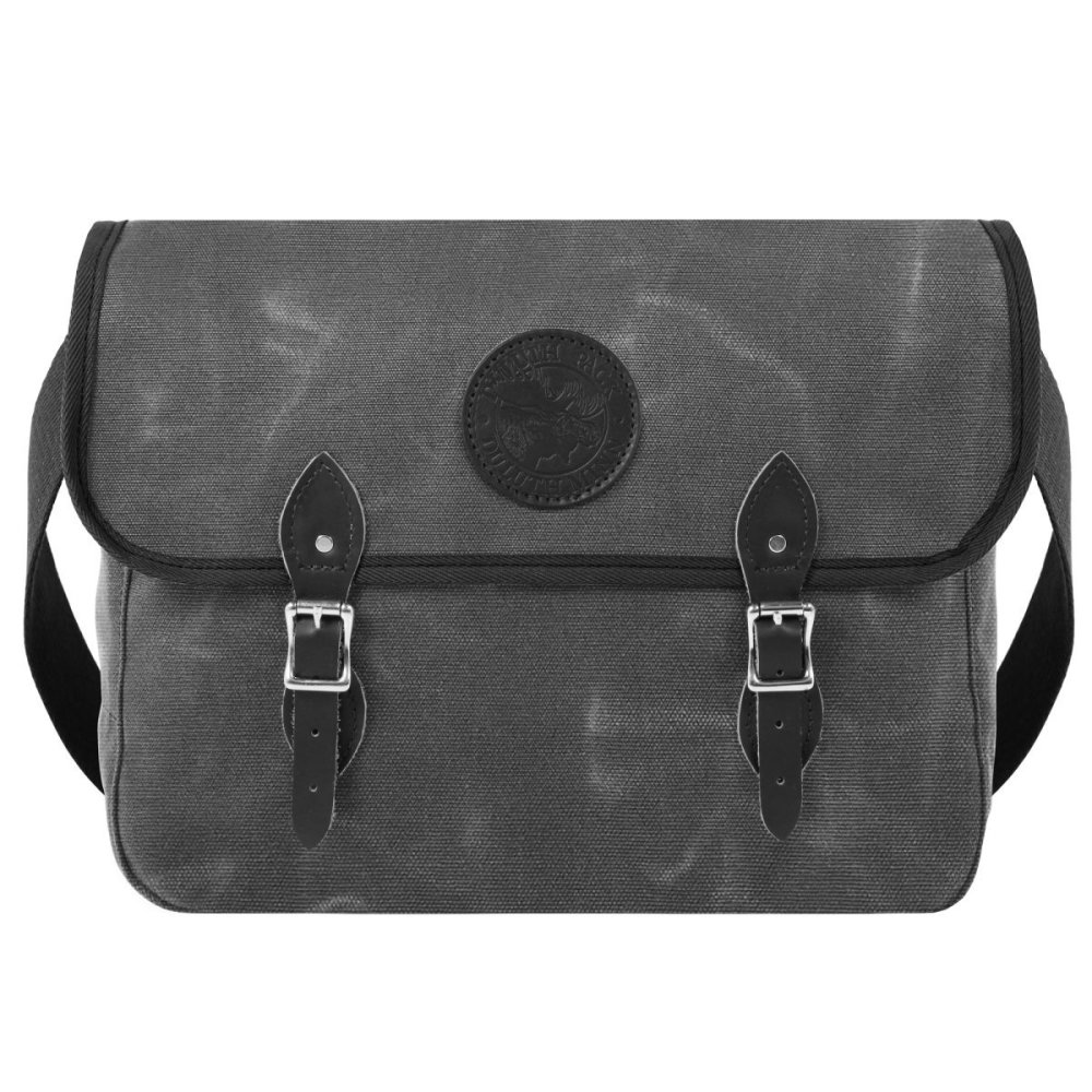 Duluth Pack 12 Liter Capacity Waxed Grey Standard Book Bag - Ascmtools