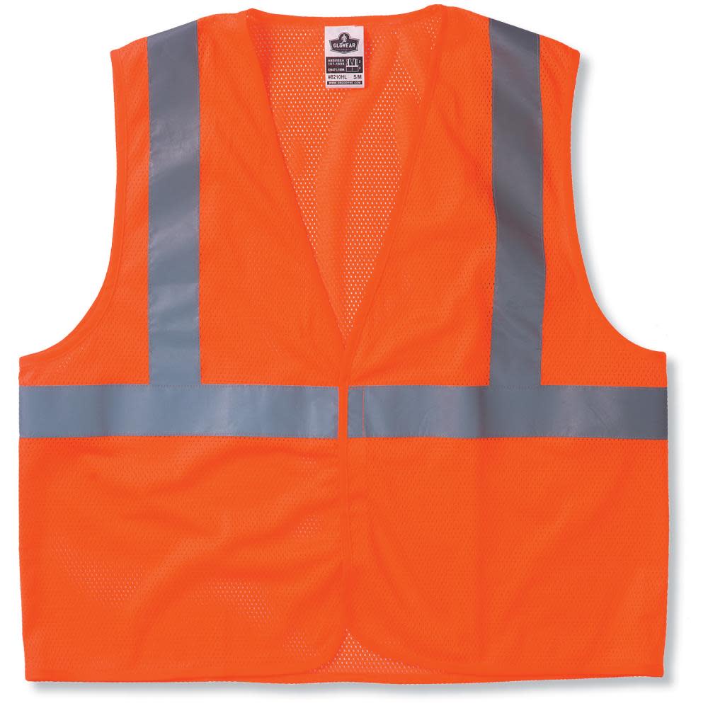 Ergodyne GloWear 8210HL Orange Class 2 Economy Vest – L/XL - Ascmtools