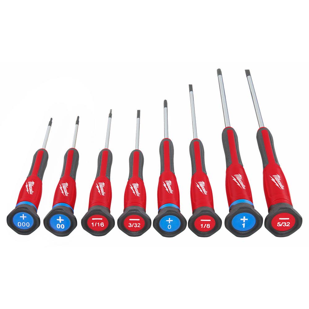 Milwaukee Precision Screwdriver Set 8pc - Ascmtools