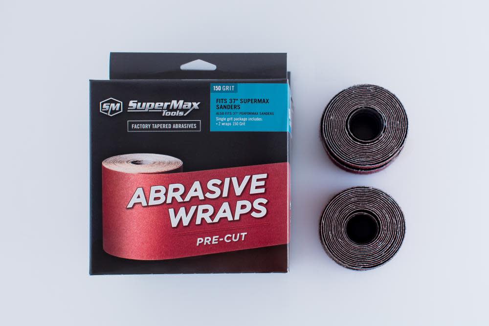 Supermax Tools 220 Grit Pre Cut Abrasives for 37 In. Sander-2-Pack Box - Ascmtools