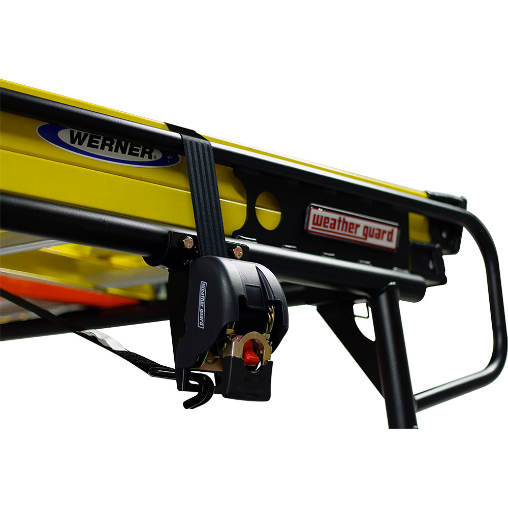 Weather Guard Ratchet Straps with Mounting Brackets 2 Pack - Ascmtools