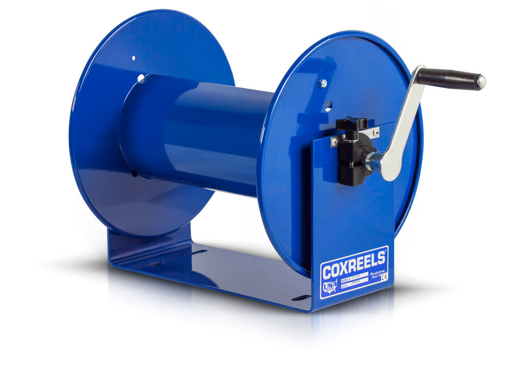Coxreels Hand Crank Hose Reel 3/8inx100ft hose cap. 4000PSI no hose - Ascmtools