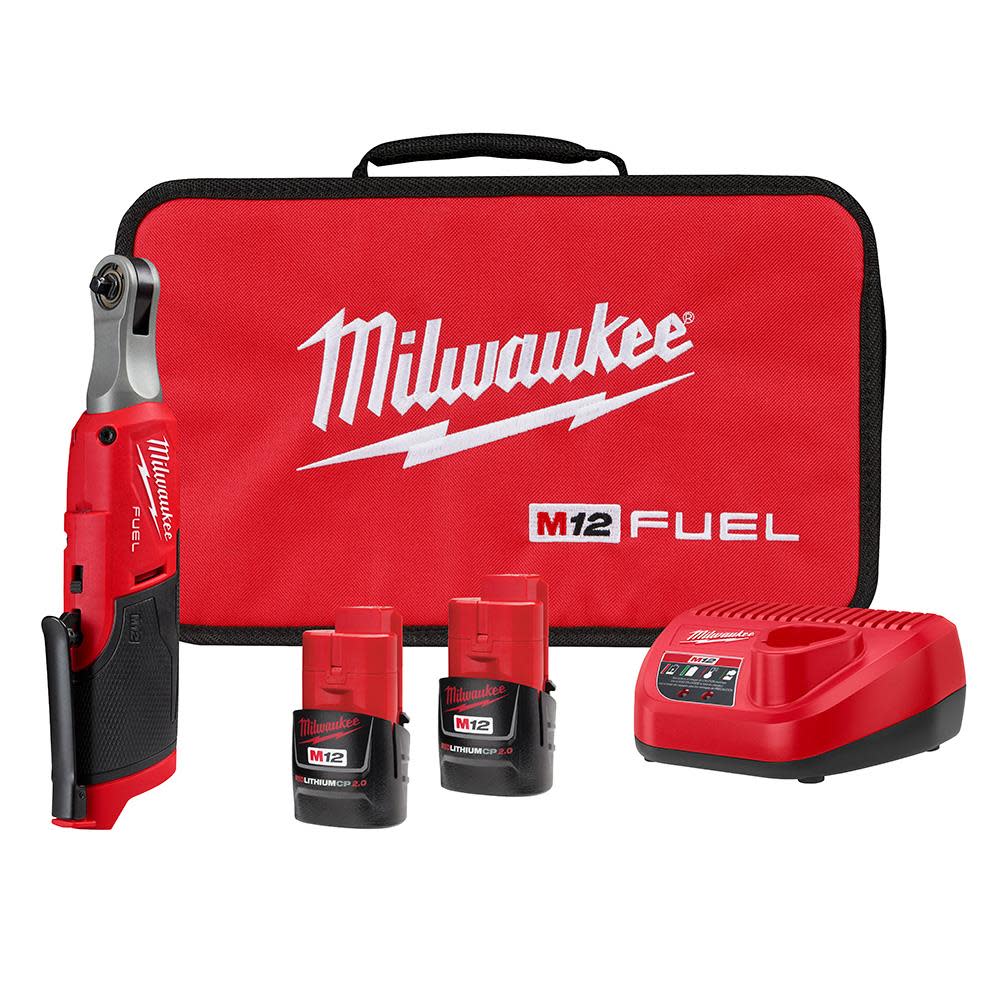 Milwaukee M12 FUEL 1/4″ High Speed Ratchet Kit - Ascmtools