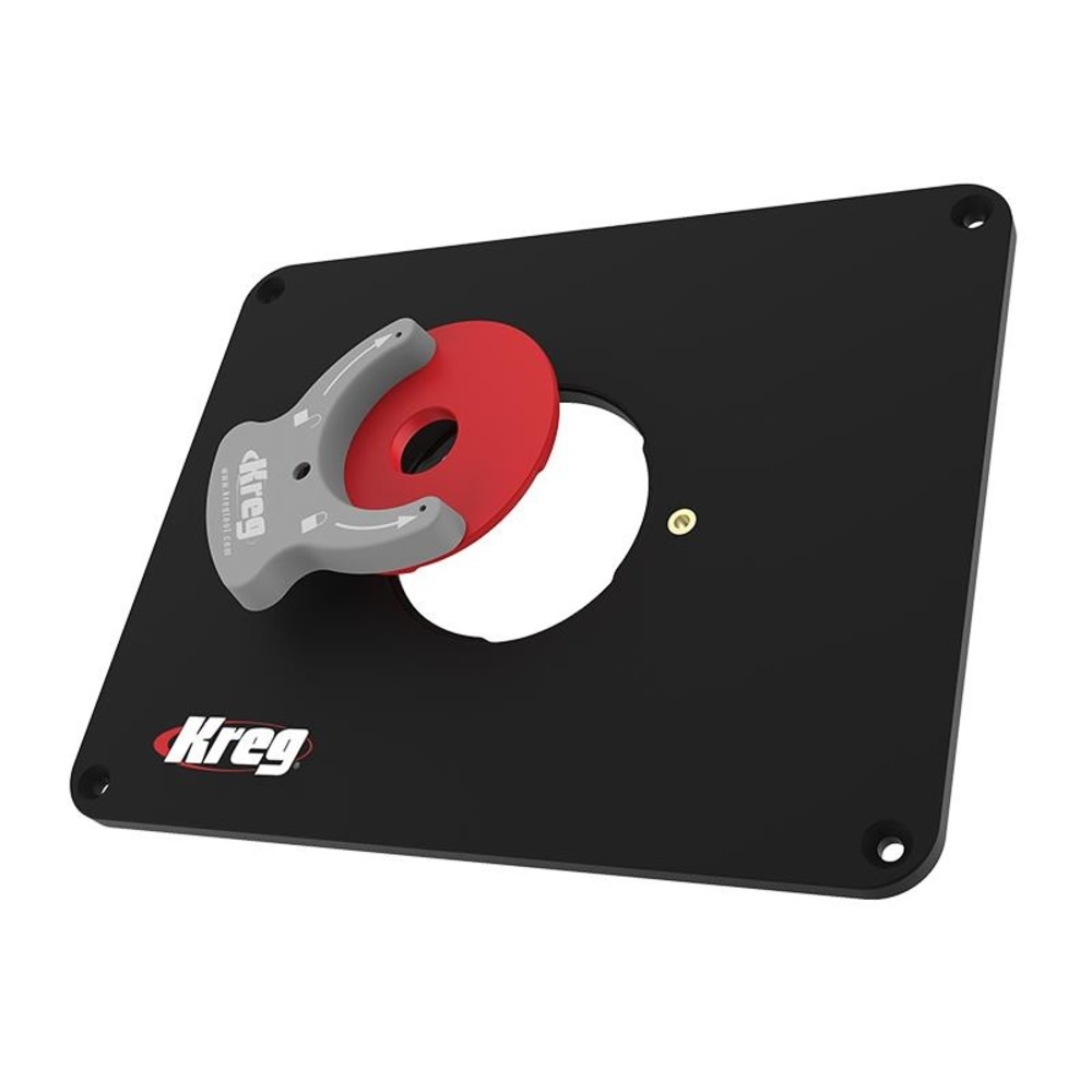 Kreg Precision Router Table Insert Plate with Level-Loc Rings (non predrilled) - Ascmtools