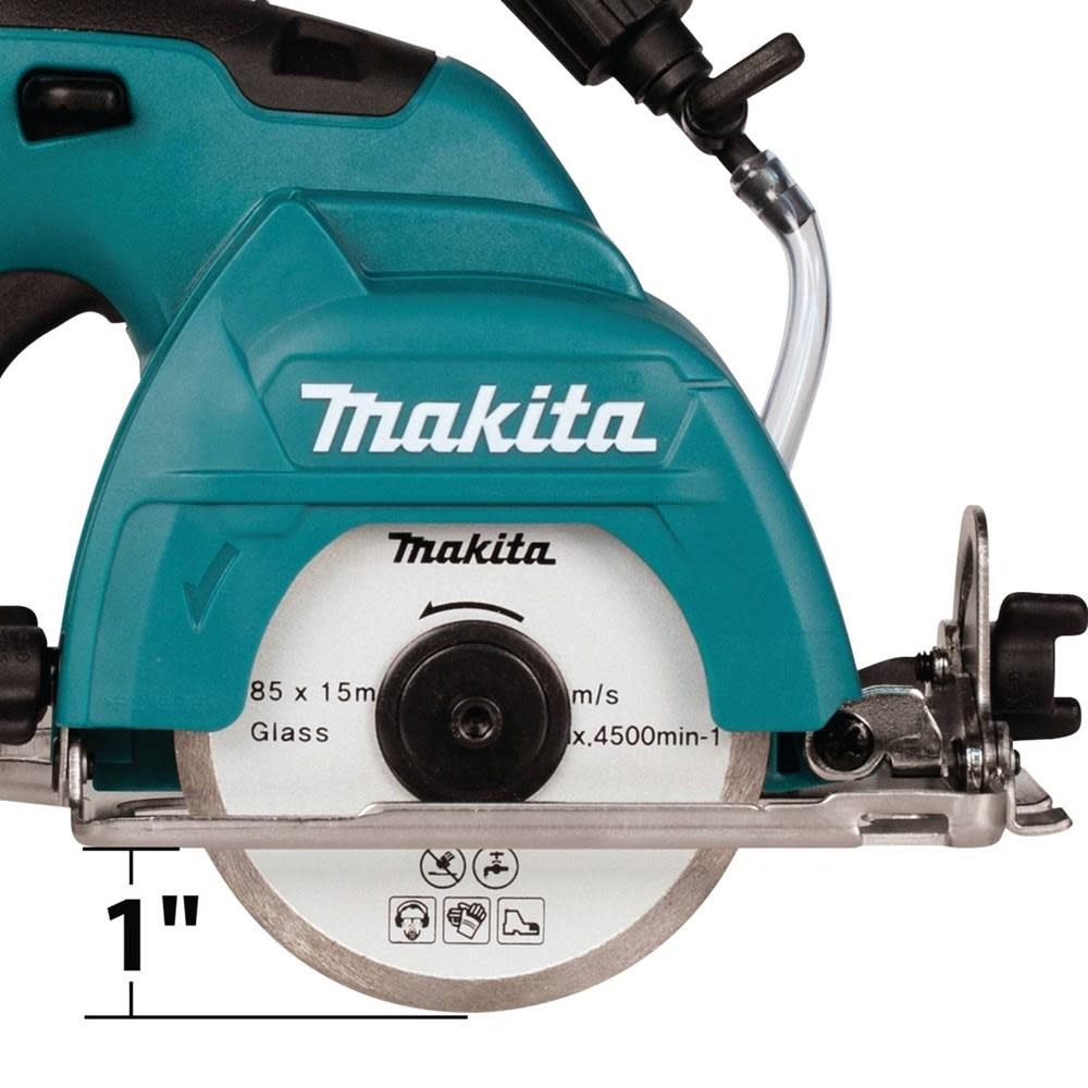 Makita 12 Volt Max CXT Lithium-Ion Cordless 3-3/8 in. Tile/Glass Saw (Tool Only) - Ascmtools