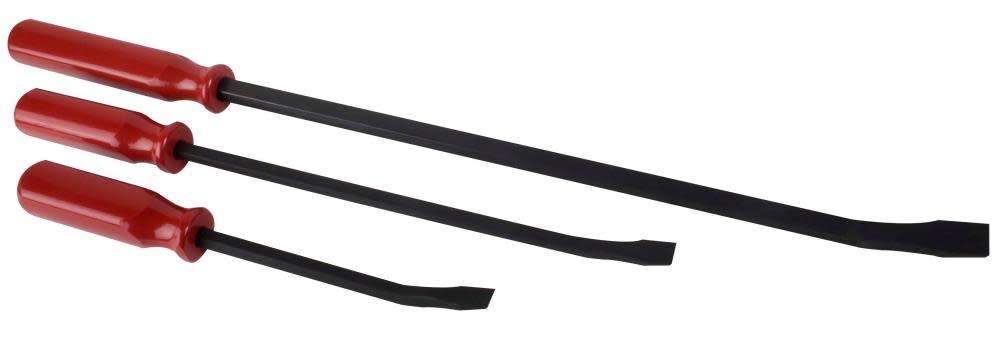 Sunex 3 pc. Professional Pry Bar Set (12 In. 17 In. 25 In.) with Handles - Ascmtools