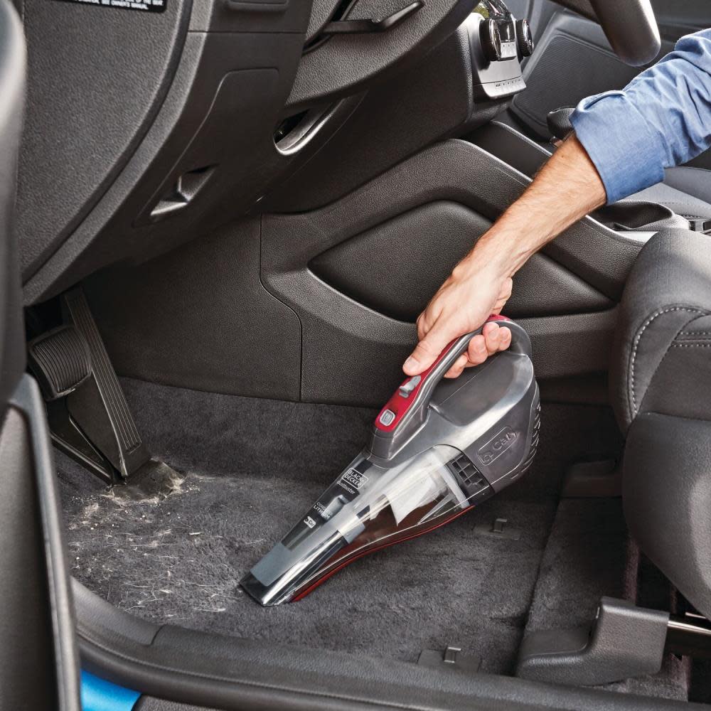 Black and Decker DUSTBUSTER Handheld Vacuum for Car Cordless Gray - Ascmtools