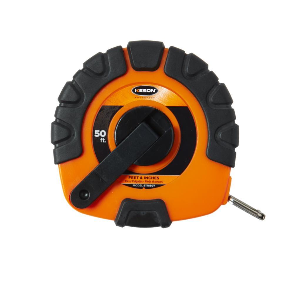 Keson 50 Ft. Units: in 1/8 Nylon Coated Steel Tape with Hook - Ascmtools