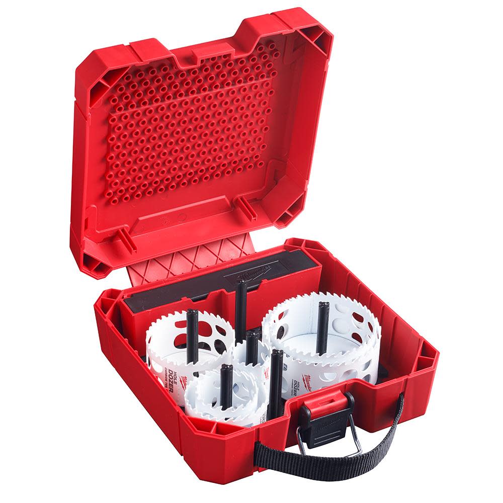 Milwaukee HOLE DOZER with Carbide Teeth Large Diameter Hole Saw Kit 9pc - Ascmtools