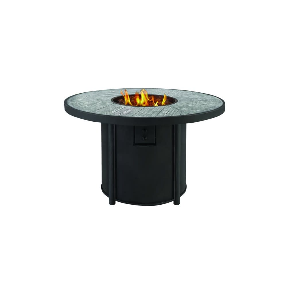 Living Accents Fire Pit 42″ Black Steel Round Propane - Ascmtools